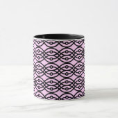 Kimono Print, Eispink und Schwarz Tasse (Zentrum)