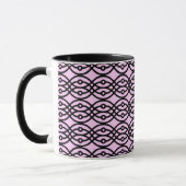 Kimono Print, Eispink und Schwarz Tasse (Links)