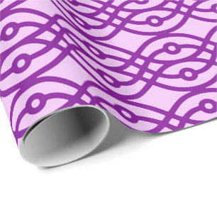 Kimono Print, Lavendel und lila Geschenkpapier