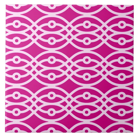 Kimono Print, Magenta und Rosa Fliese (Vorderseite)
