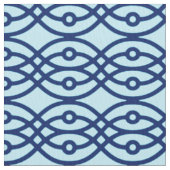 Kimono Print, Marine und hellblau Stoff (Nahaufnahme)
