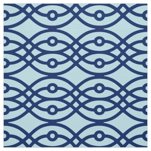 Kimono Print, Marine und hellblau Stoff (Muster)