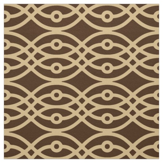 Kimono Print, Schokoladenbraun und braun Stoff (Muster)