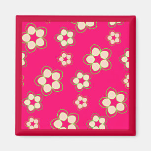 Kimono Rose Pink Lotus Magnet