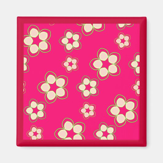 Kimono Rose Pink Lotus Magnet (Vorne)