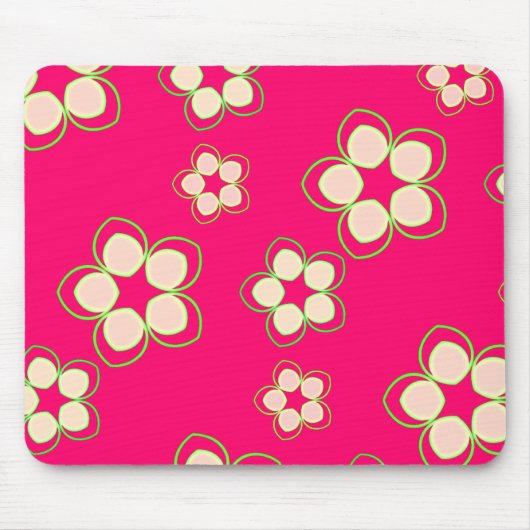 Kimono Rose Pink Lotus Mousepad (Vorne)
