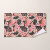 Kimono-Stoff aus Japan inspiriert Badhandtuch Set (Handtuch)