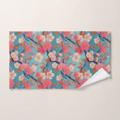 Kimono-Stoff aus Japan inspiriert Badhandtuch Set (Handtuch)