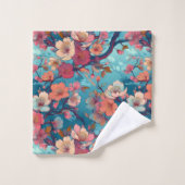 Kimono-Stoff aus Japan inspiriert Badhandtuch Set (Waschlappen)