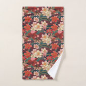 Kimono-Stoff aus Japan inspiriert Badhandtuch Set (Handtuch)