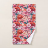 Kimono-Stoff aus Japan inspiriert Badhandtuch Set (Handtuch)