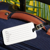 Kimono Style Floral Japanese Print with Monogram Gepäckanhänger