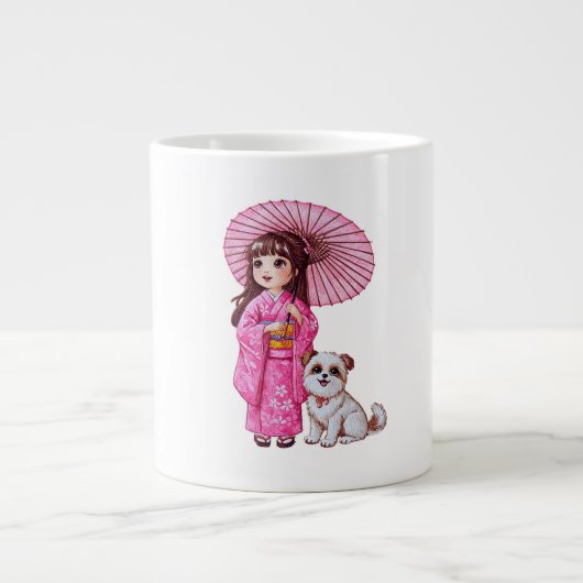 Kimono Süsse & Welpe Tasse (Vorderseite)