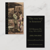 Kimono Visitenkarte (Vorne/Hinten)