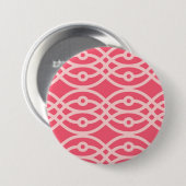 Kimonodruck, tiefes korallenrotes Rosa Button (Vorne & Hinten)