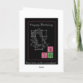 Kimonogeburtstagskarte Karte (Rückseite)