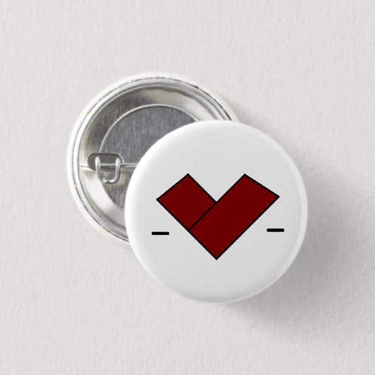 Kimonoherzknopf Button (Vorne & Hinten)