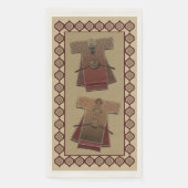 Kimonos Gold und Red Bath Serviette (Vorderseite)