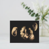 Kimpanse küssend postkarte (Stehend Vorderseite)