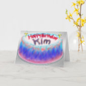 Kims Geburtstagskarte Karte (Gelbe Blume)