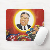 Kims- Il-sungrot mousepad (Mit Mouse)