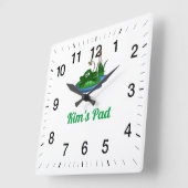 Kims Pad Quadratische Wanduhr (Winkel)