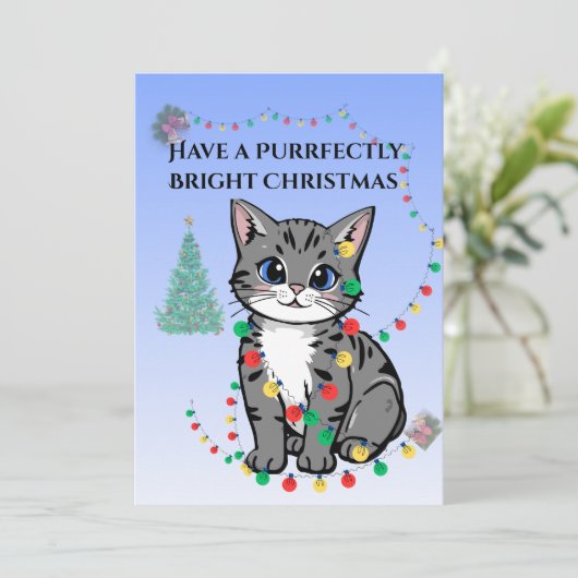 Kim'WhiskerWorks Holiday – Flat Greeting Card Karte (Stehend Vorderseite)
