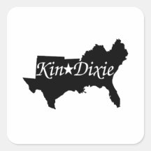 Kin Dixie-Logo-Aufkleber