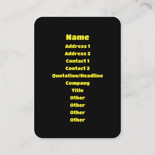 Kin No Unko 金 の う ん Golden Kack Visitenkarte (Rückseite)