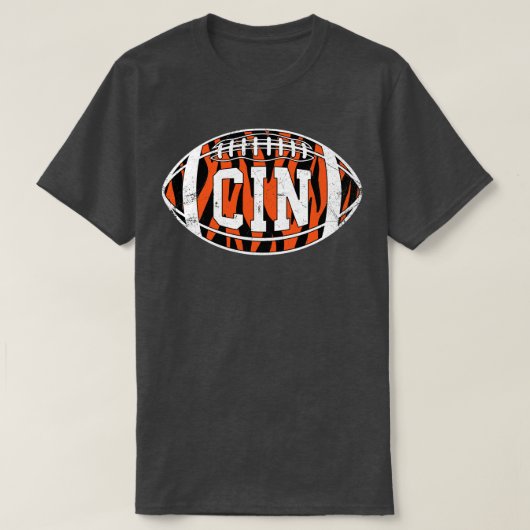 KIN Streifen Retro Weiß T-Shirt (Design vorne)
