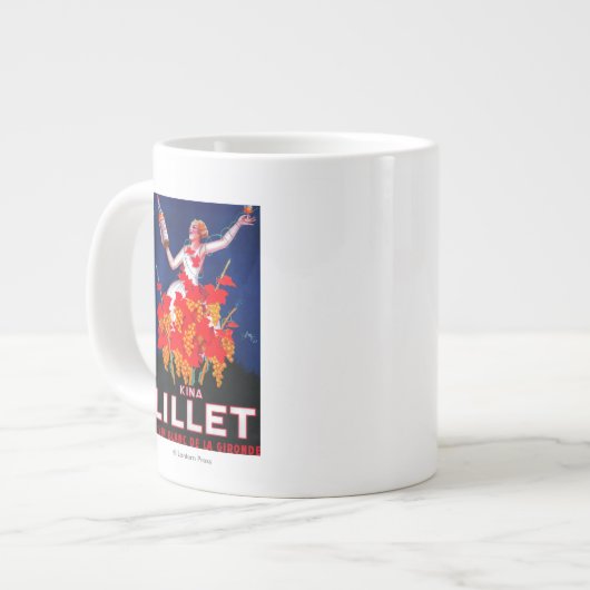 Kina Lillet Vintag PosterEurope Jumbo-Tasse (Vorderseite Links)