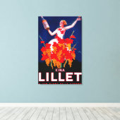 Kina Lillet Vintag PosterEurope Leinwanddruck (Insitu (Holzboden))