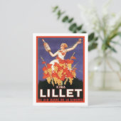 Kina Lillet Vintage Ad Postkarte (Stehend Vorderseite)