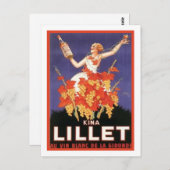 Kina Lillet Vintage Ad Postkarte (Vorne/Hinten)