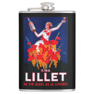 Kina Lillet Vintage Poster Europa Flachmann