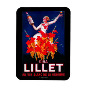 Kina Lillet Vintage Poster Europa Magnet