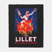 Kina Lillet Vintages PosterEurope Fleecedecke (Vorderseite)
