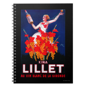 Kina Lillet Vintages PosterEurope Notizblock