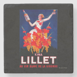 Kina Lillet Vintages PosterEurope Steinuntersetzer