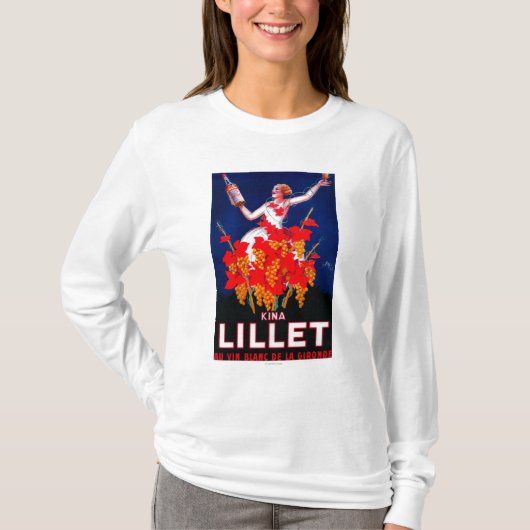 Kina Lillet Vintages PosterEurope T-Shirt (Vorderseite)