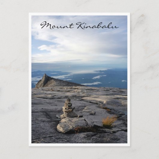 Kinabalu-Ansichtsstapel Postkarte (Vorderseite)