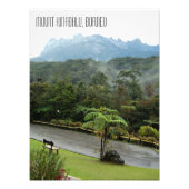 Kinabalu-Berg und Dschungel Borneo Fotodruck (Vorne)