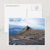 Kinabalu borneo postkarte (Vorne/Hinten)