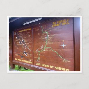 Kinabalu-Gipfel Postkarte