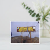 Kinabalu-Gipfel Postkarte (Stehend Vorderseite)