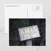 Kinabalu km 1,5 postkarte (Vorne/Hinten)