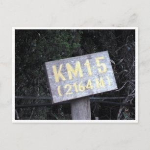 kinabalu km 1,5 postkarte