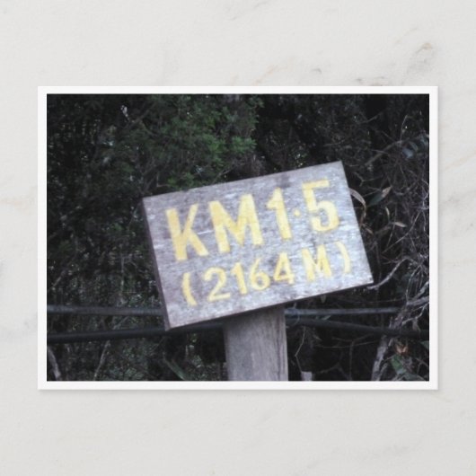 Kinabalu km 1,5 postkarte (Vorderseite)