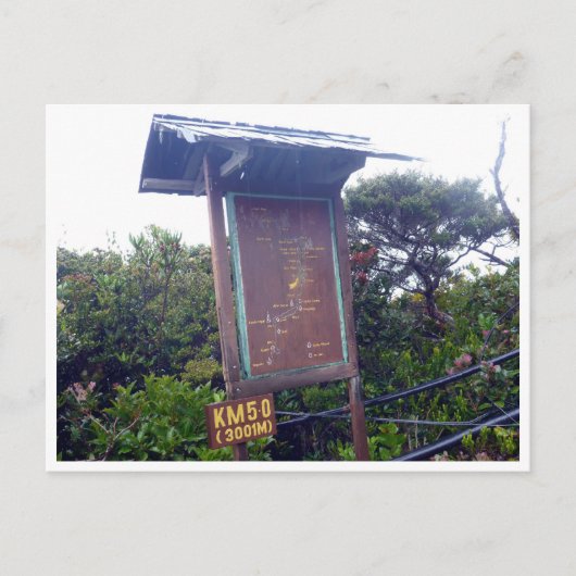 Kinabalu km 5,0 postkarte (Vorderseite)
