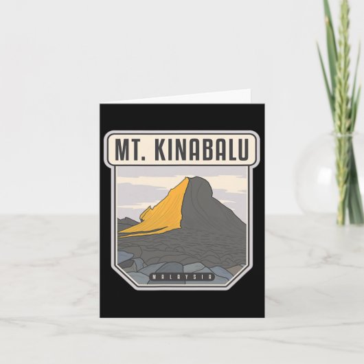 Kinabalu - Malaysia Karte (Vorderseite)